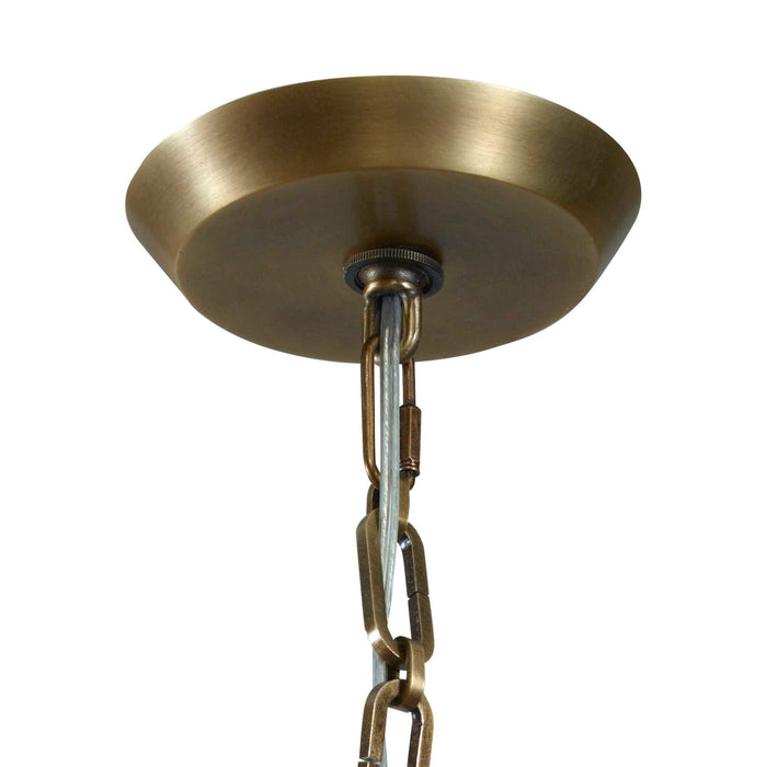 Alabaster Temple - 1 Light Pendant - Brass / White