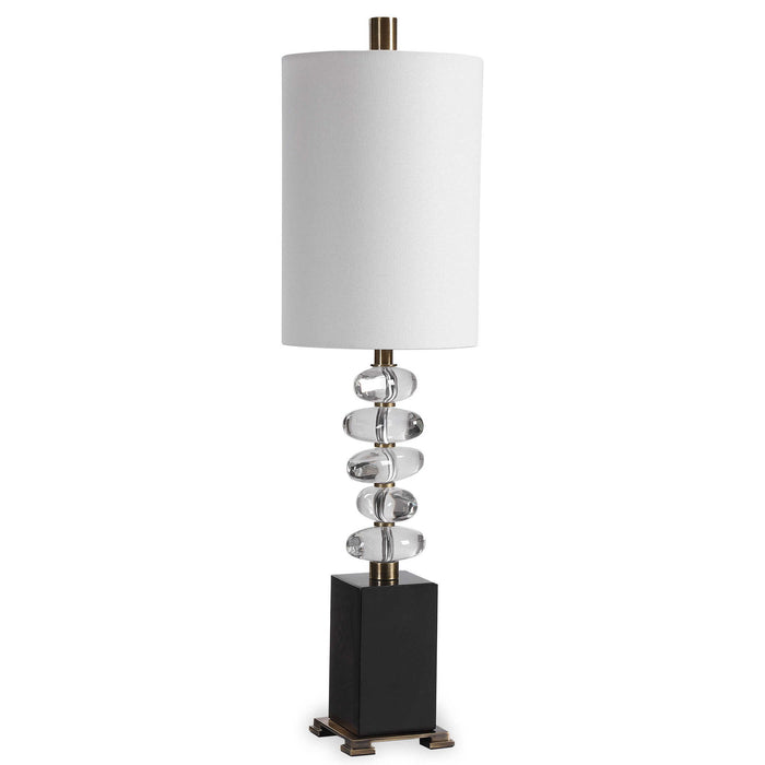 Edine - Buffet Lamp - Black / Brass / Brown