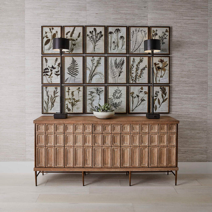 Botany - Framed Prints (Set of 18) - Black / Brown / Gold