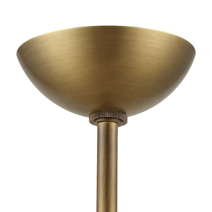 String Trio - 6 Light Pendant - Brass / White