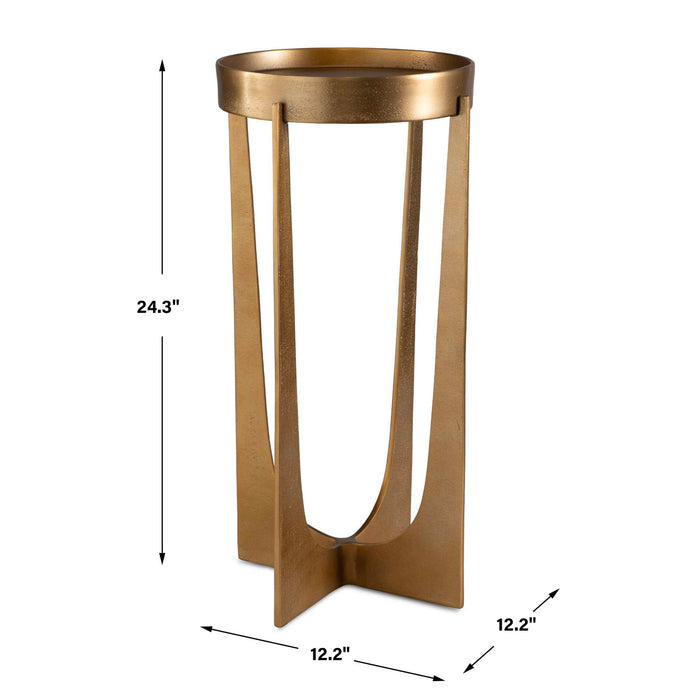 24.3" Accent Table - Gold