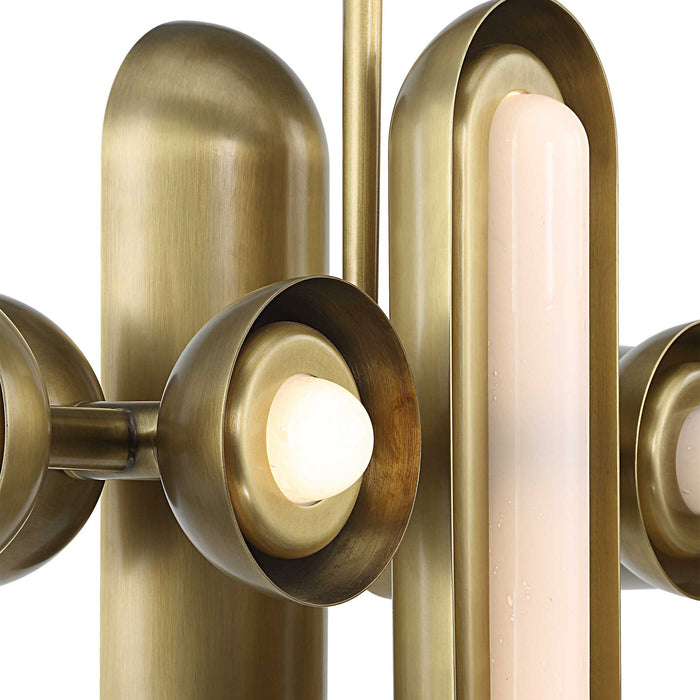 Dot Dash - 12 Light Pendant - Brass