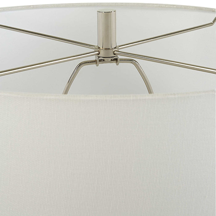 Twisted Swirl - Table Lamp - White