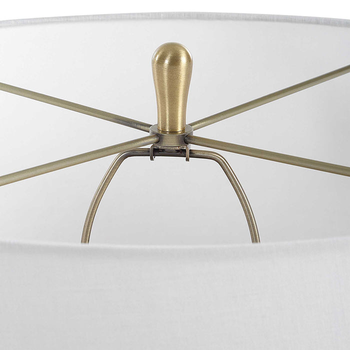 Clear View - Table Lamp - Brass
