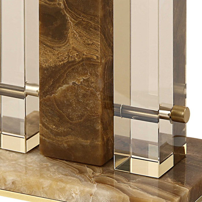 Triplex - Table Lamp - Brown