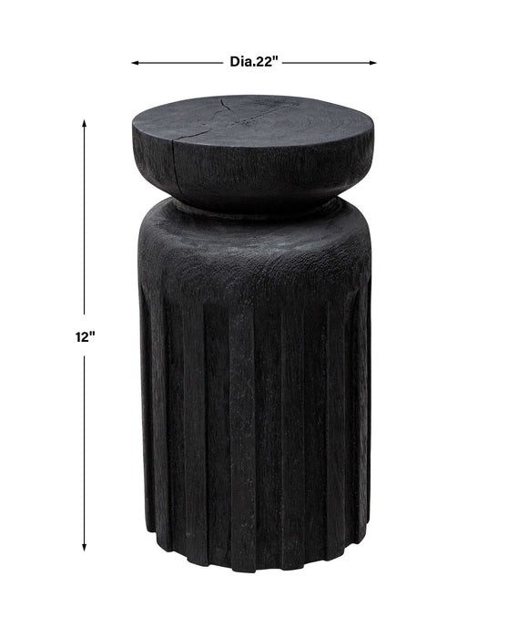 Goblet - Short Accent Table - Black