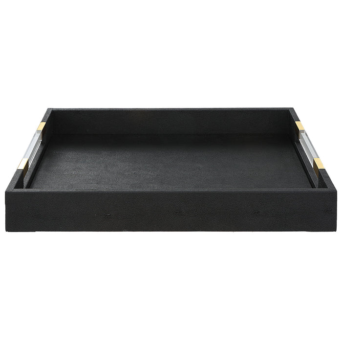Wessex - Shagreen Tray - Black