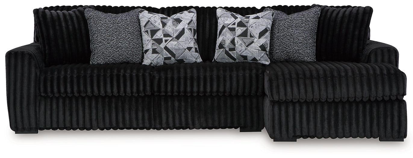 Midnight-Madness 2-Piece Sectional Sofa with Chaise
