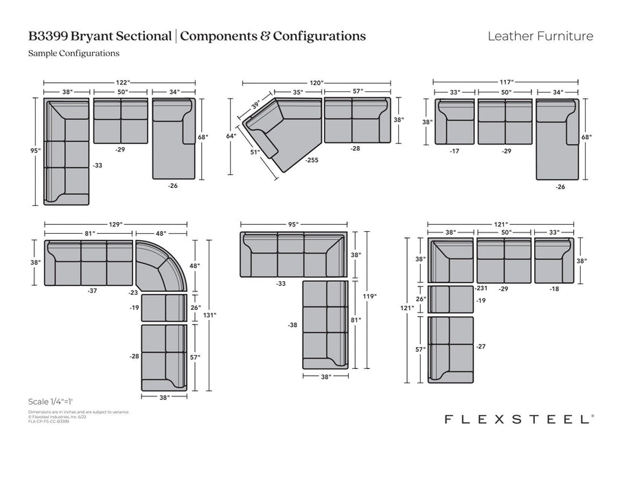 Bryant Leather Sectional