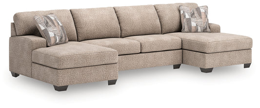 Newellen 3-Piece Sectional with Double Chaise