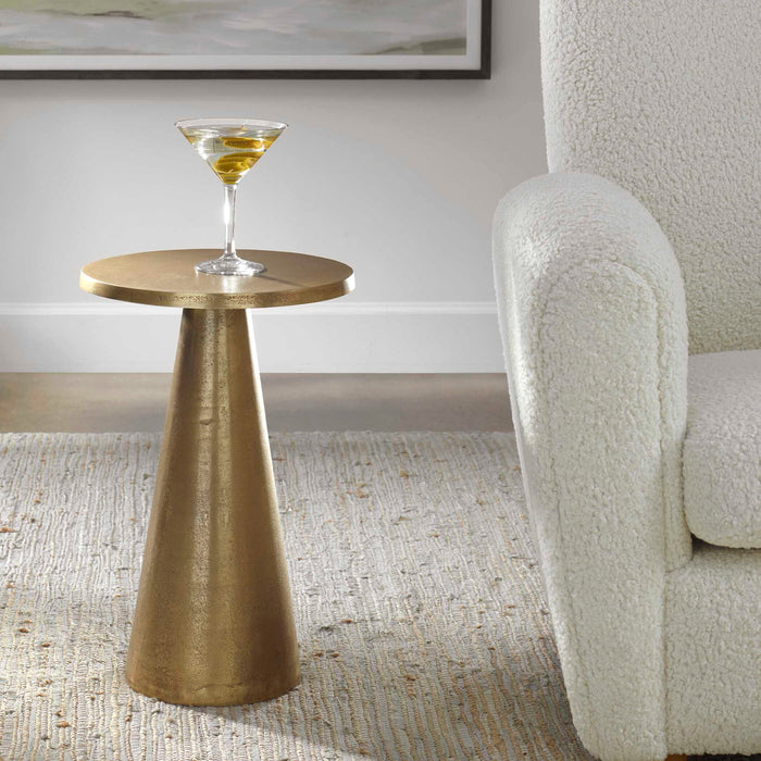 Accent Table - Antique Brass