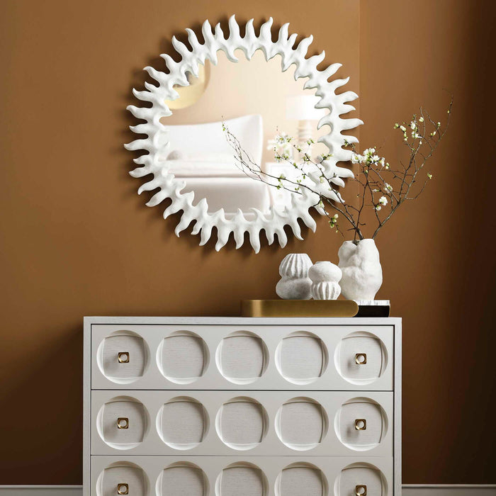 Sun Beams - Mirror - White