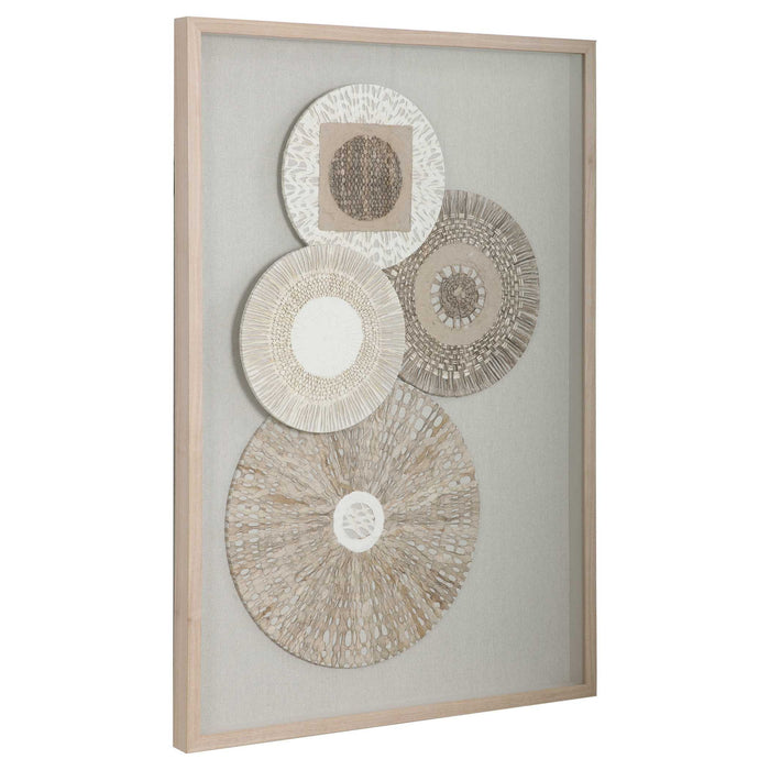 Braided Cirque - Shadow Box - Brown / White / Woodtone