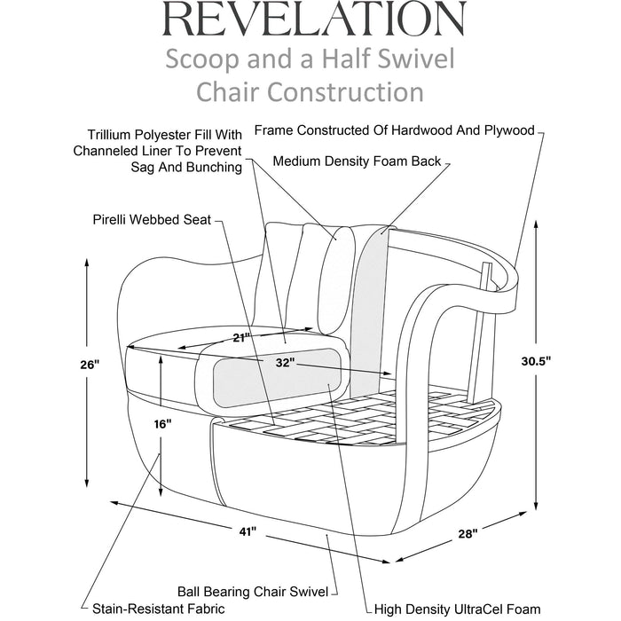 Scoop and a Half - Swivel Chair
