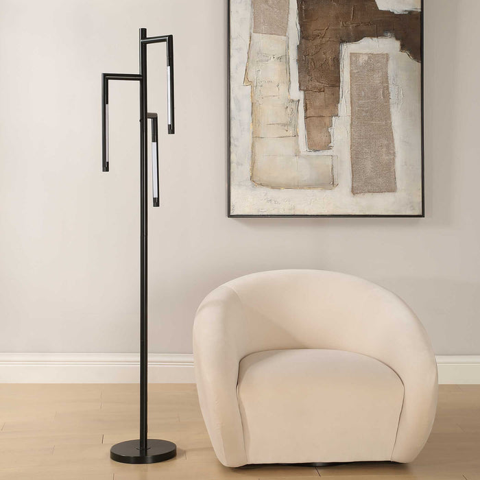 Floor Lamp - Gold Metal
