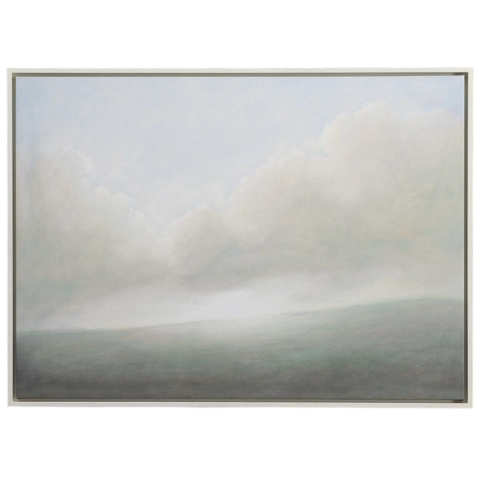 Aurora - Framed Canvas - Blue / Green / White