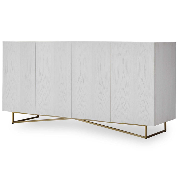 Ripple - 4 Door Cabinet - White