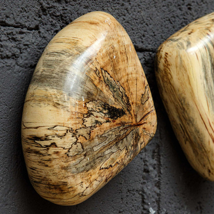 Pebbles - Blonde Wood Wall Décor (Set of 9) - Light Brown