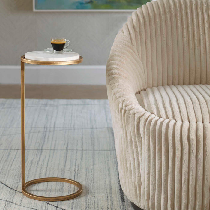 23.5" Accent Table - Gold