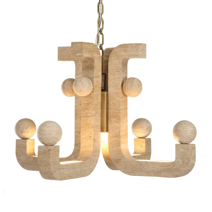 Equilibrium - 5 Light LED Pendant - Brass