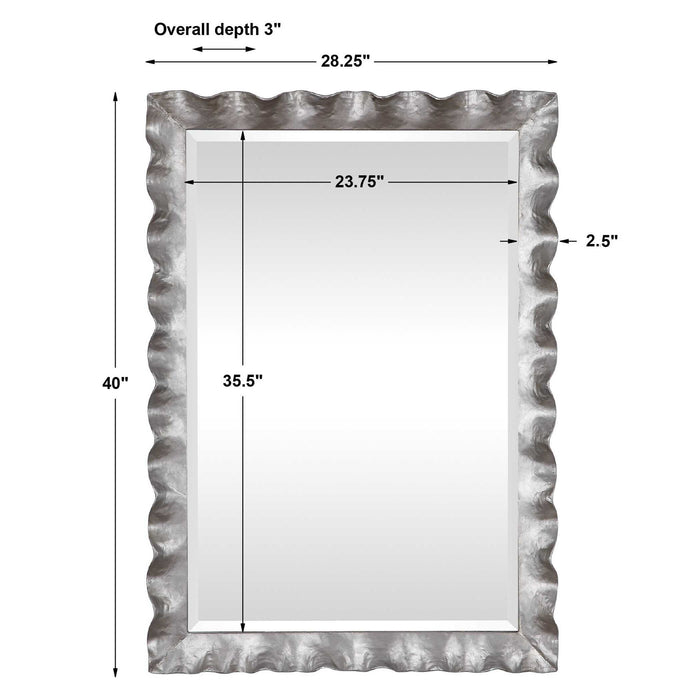 Haya - Vanity Mirror - Pearl Silver