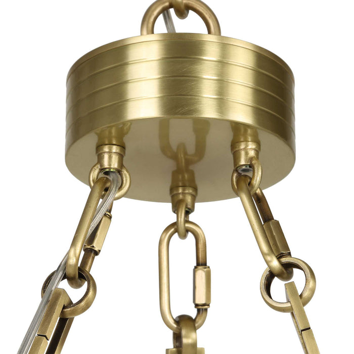 Newport - 1 Light LED Pendant - Brass