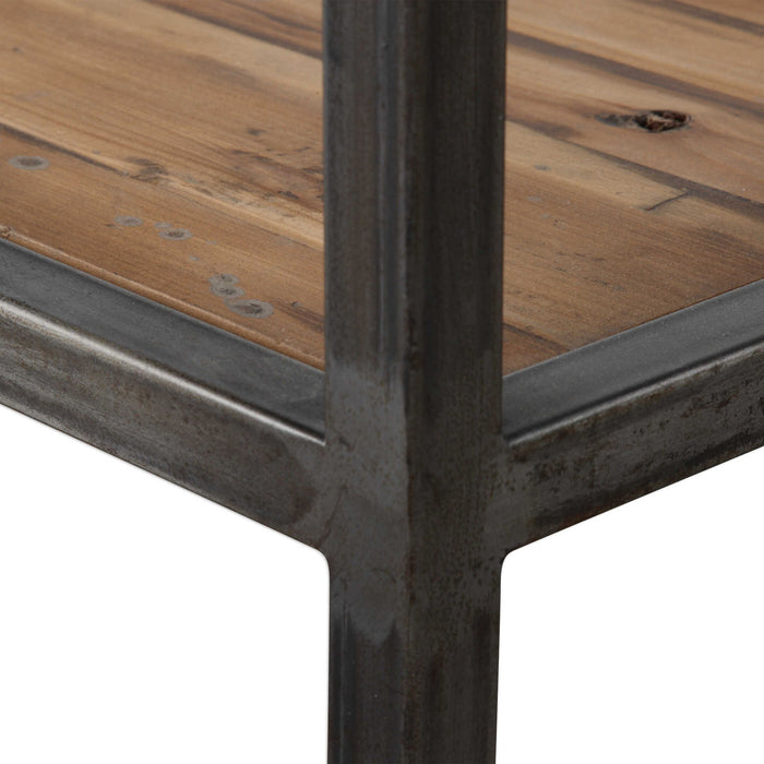 Kelmen - Etagere - Black / Woodtone