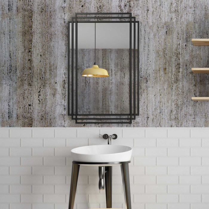 Amherst - Iron Mirror - Black