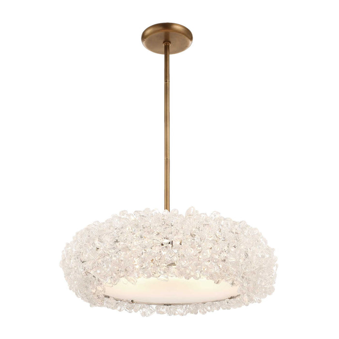 Spangled - 6 Light Pendant - Brass