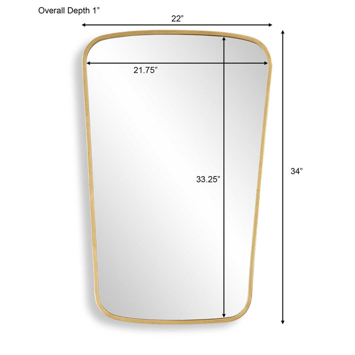 34" Mirror - Gold