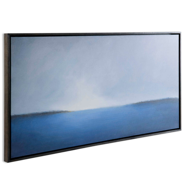 Infinity - Framed Canvas - Blue / Green / White