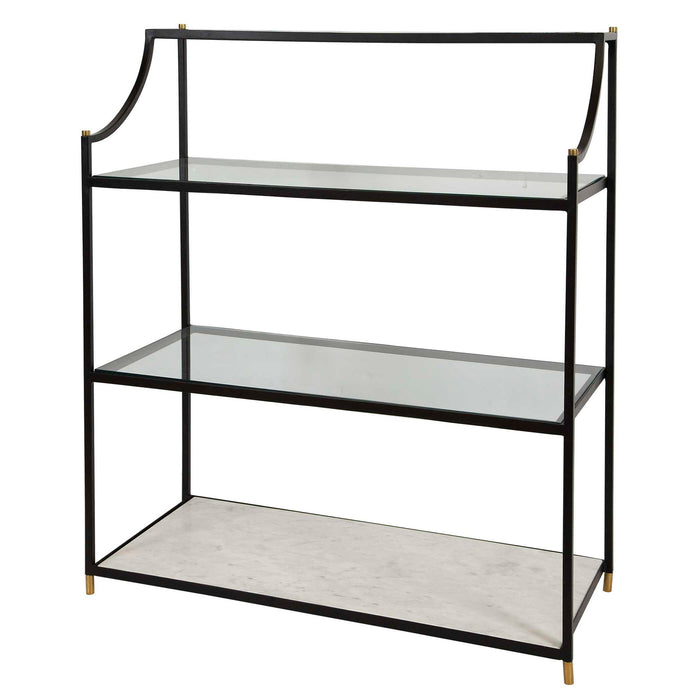 Swoop - Console/Bar - Black / Brass / White