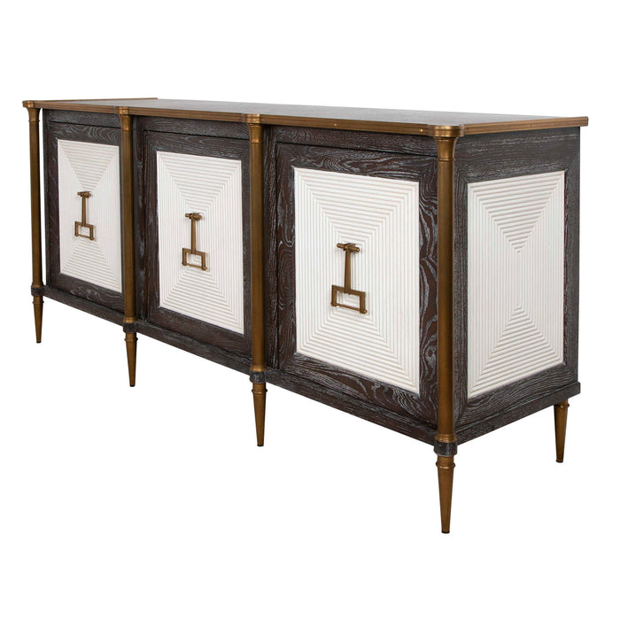 Let It Drop - Cabinet - Brown / Gold / White