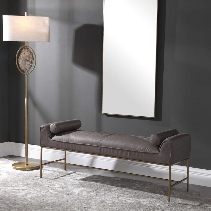 Coco - Bench - Brass / Gray