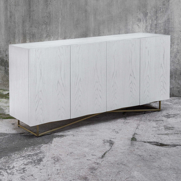 Ripple - 4 Door Cabinet - White