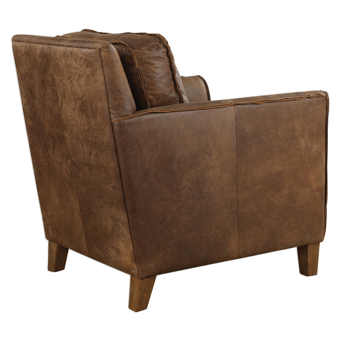 Fairbanks - Accent Chair - Brown / Woodtone