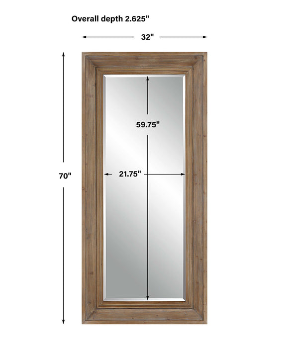 Missoula - Large Natural Wood Mirror