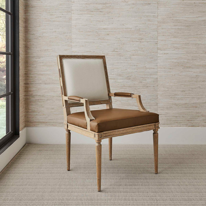 French Connection - Armchair (Set of 2) - Woodtone / Beige