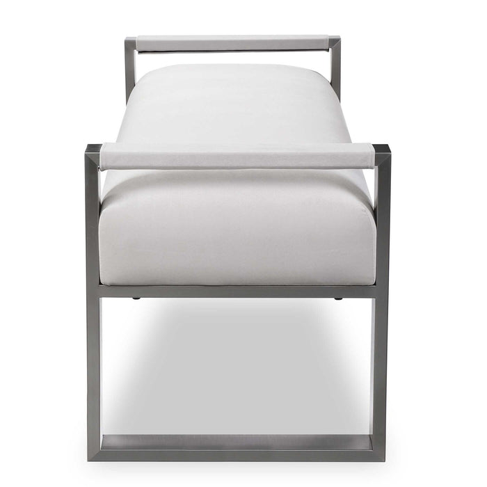 Blanca - Bench - Nickel / White