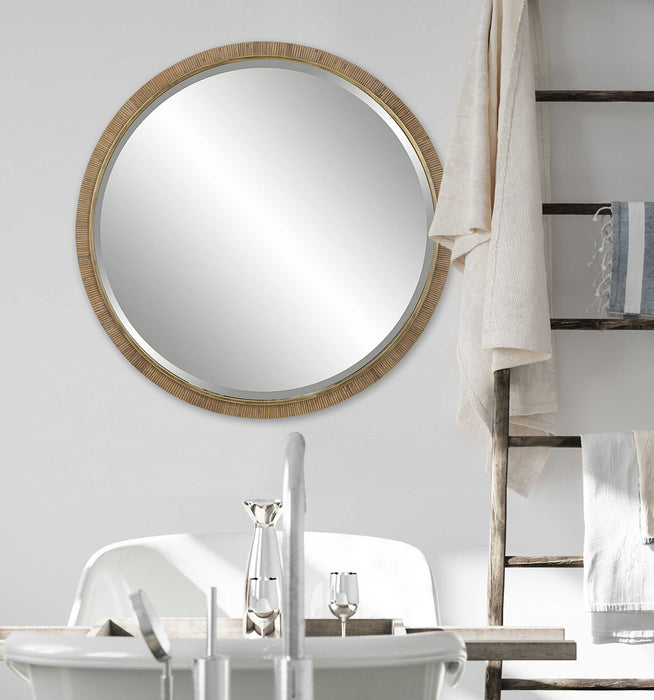 Paradise - Round Mirror - Gold
