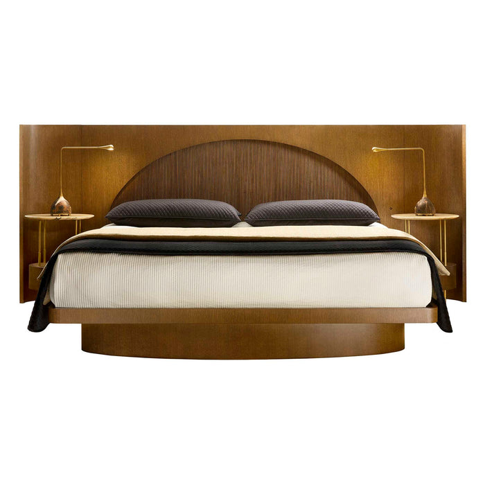 High Light - Lighted Platform Bed, King - Brown