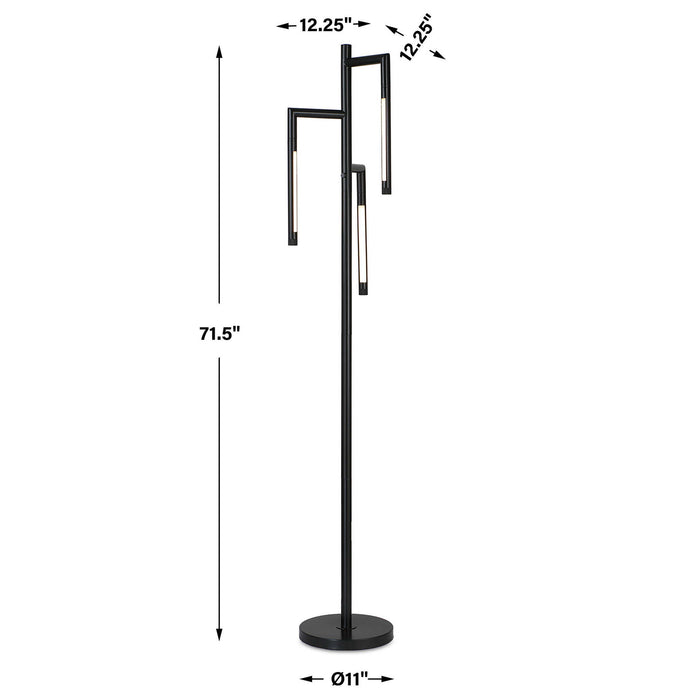 Floor Lamp - Gold Metal