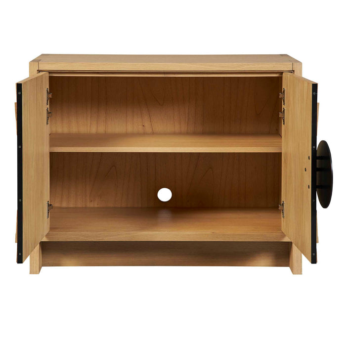 On Target - 2 Door Cabinet - Bronze / Woodtone
