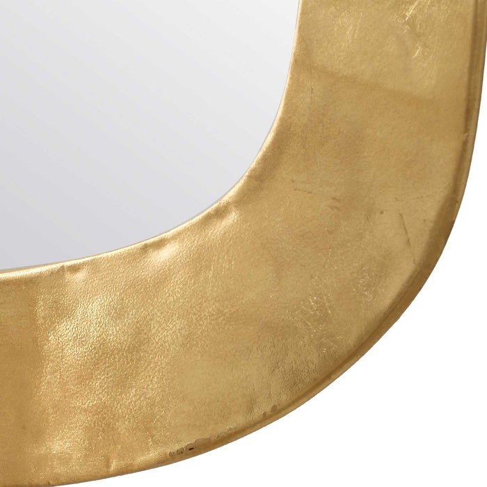Iron-Framed Mirror - Gold Leaf