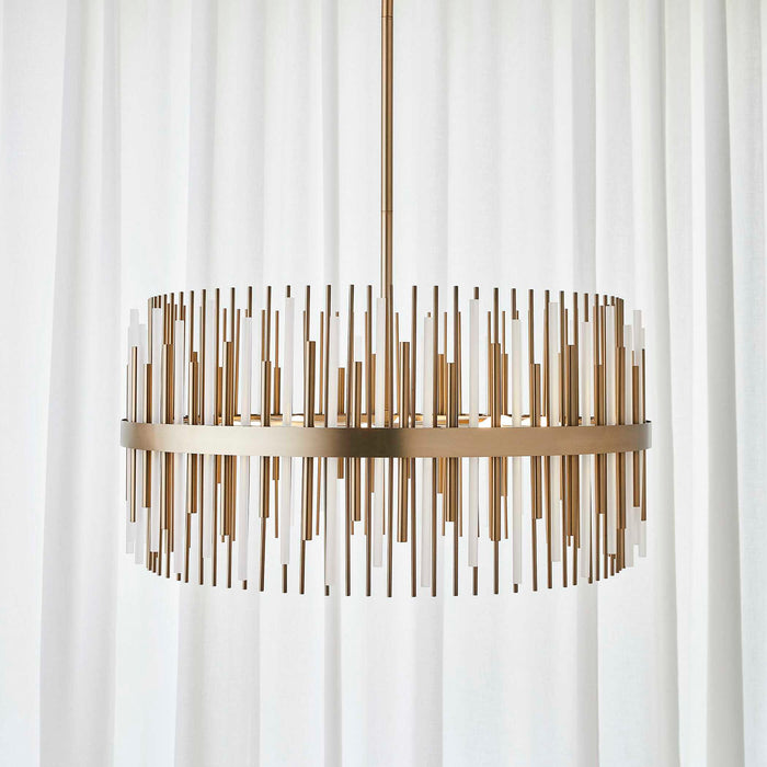Magic Wand - 8 Light Pendant - Brass