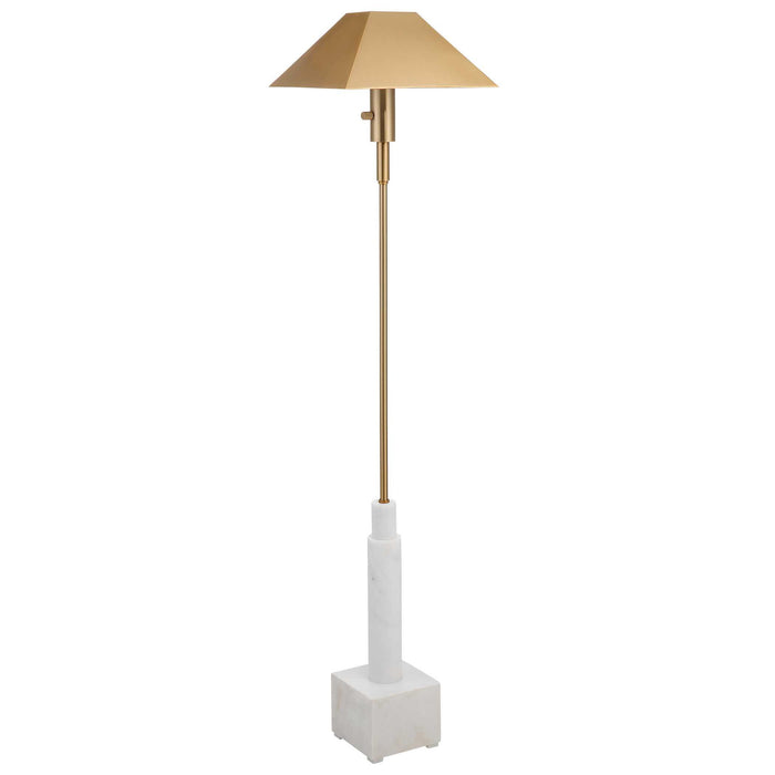 Telescope - Buffet Lamp - Gray Travertine/Bronze