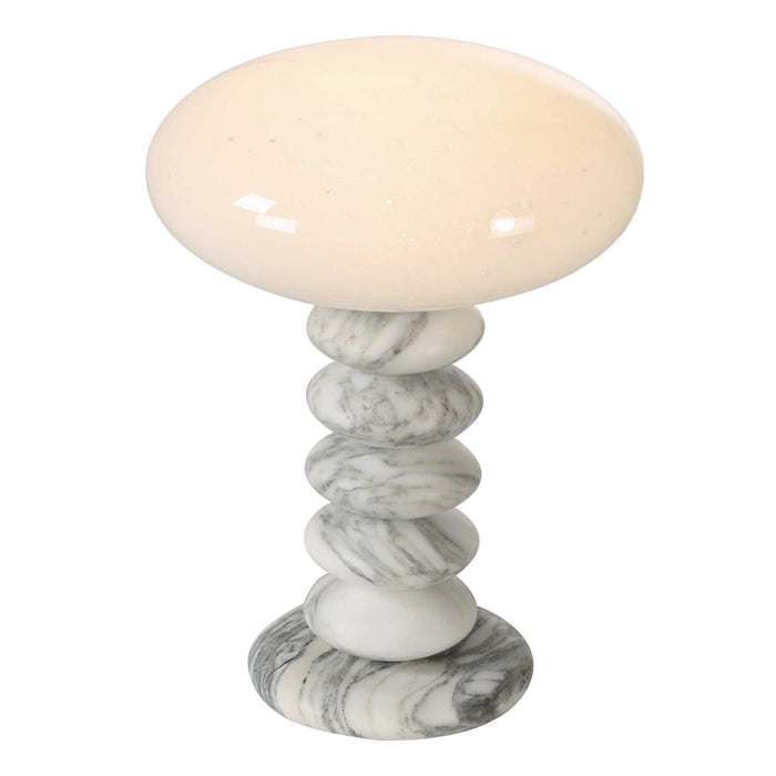Washed Stones - Mini Lamp - White