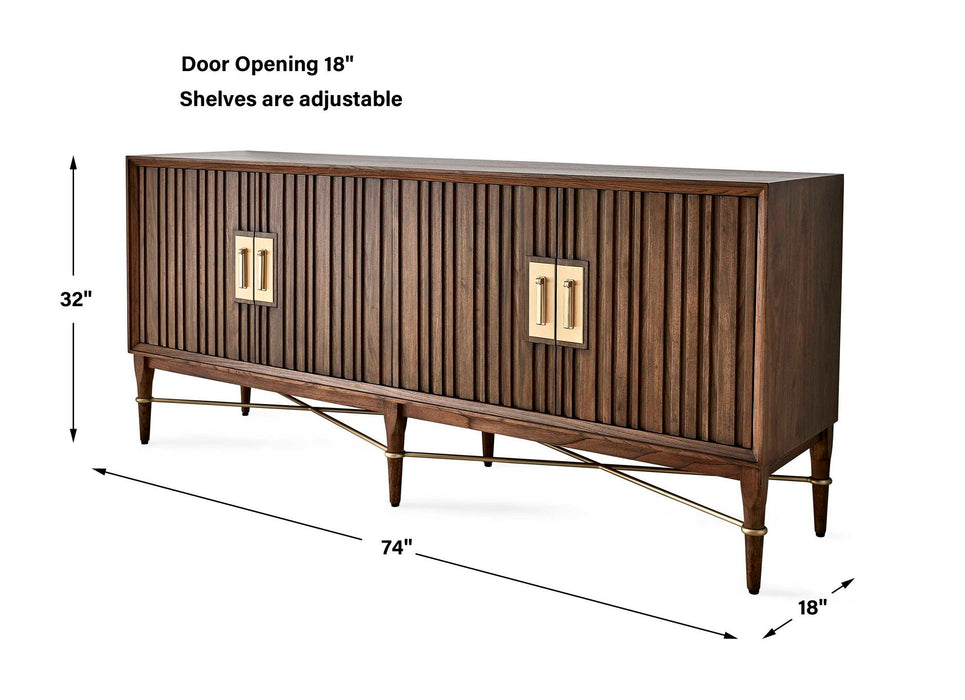 Articulation - 4 Door Cabinet - Brown