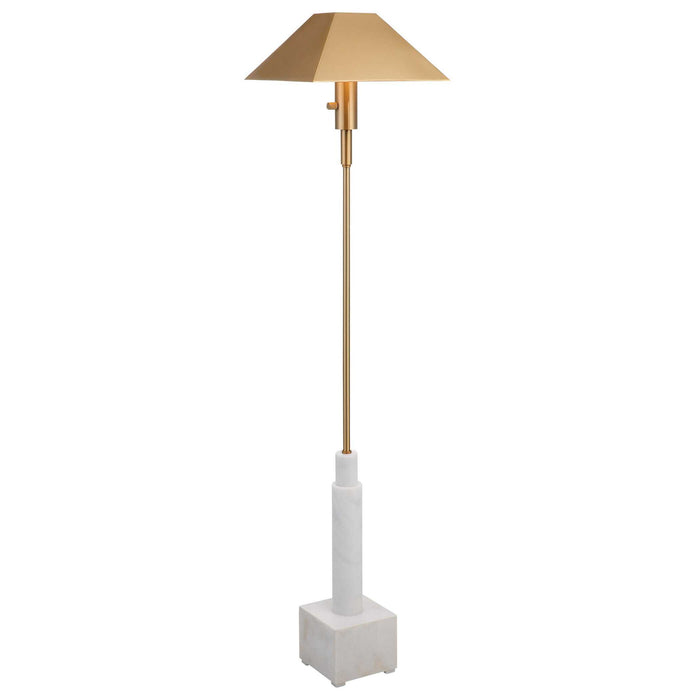 Telescope - Buffet Lamp - Gray Travertine/Bronze