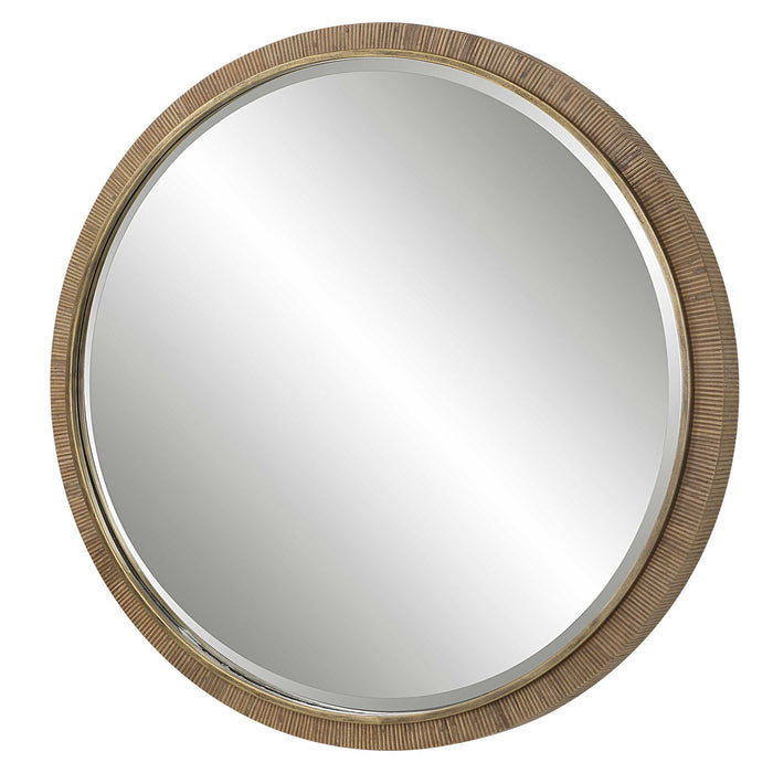 Paradise - Round Mirror - Gold